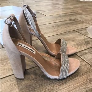Steve Madden Carson rhinestone block heels